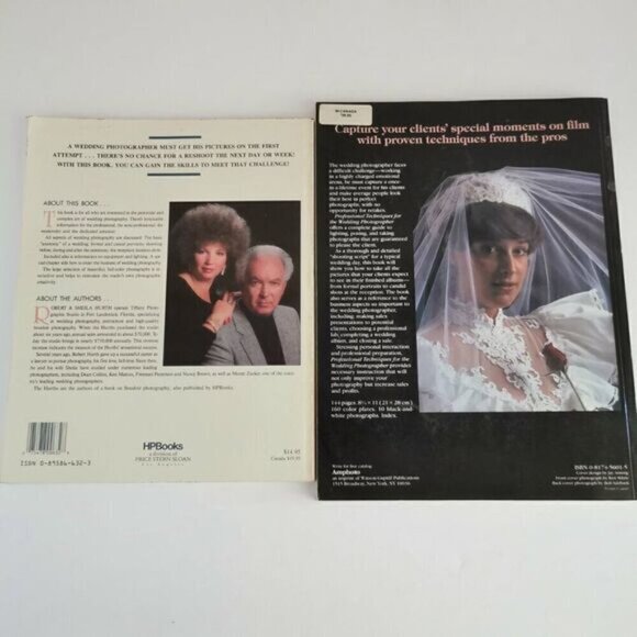 Vintage 1980s Wedding Photography Book Set of 2, Ceremony Engagement Photos - Picture 4 of 10